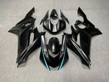 Acentos En Negro Mate & Verde Azulado 2017-2021 Yamaha R6 Carenados Moto