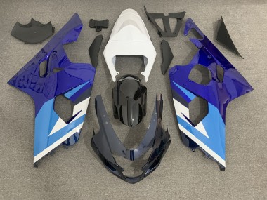 Azul 2004-2005 Suzuki GSXR 600-750 Carenados Moto