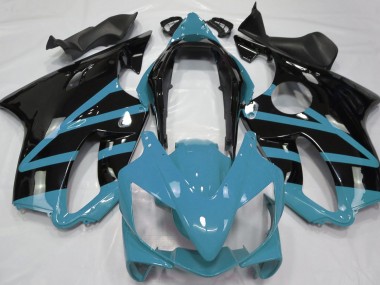 Azul Claro Brillante 2004-2007 Honda CBR600 F4i Carenados Moto