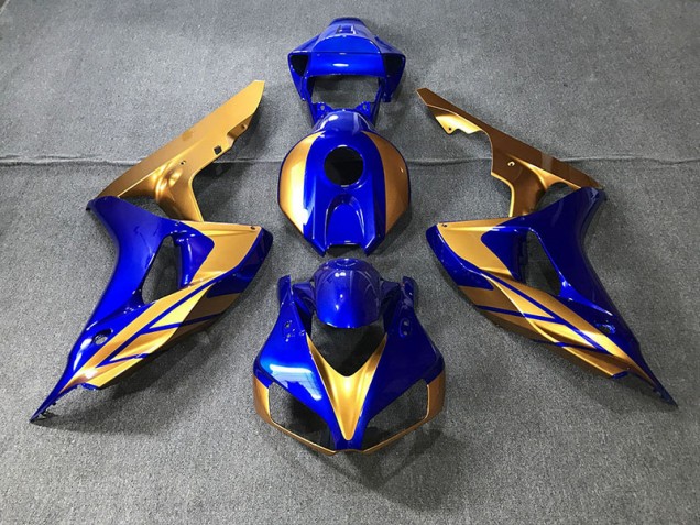 Azul & Dorado 2006-2007 Honda CBR1000RR Carenados Moto
