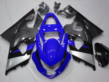 Azul & Plata 2004-2005 Suzuki GSXR 600-750 Carenados Moto