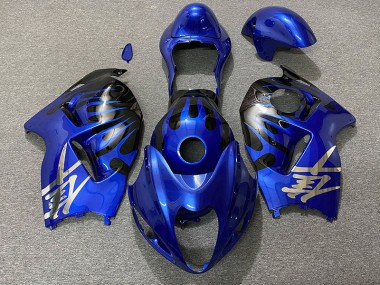 Azul Profundo & Negro 1997-2007 Suzuki GSXR 1300 Carenados Moto