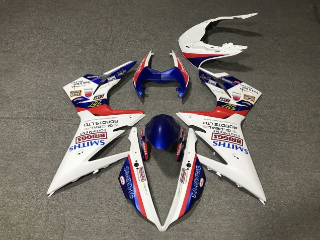 Blanco Brillante 2013-2016 Triumph Daytona 675 Carenados Moto