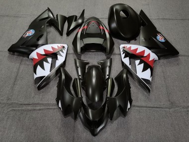 Bombardero Betty Negro Mate 2004-2005 Kawasaki ZX10R Carenados Moto
