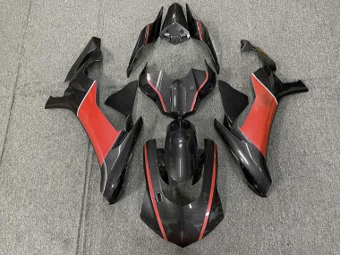 Fibra De Carbono & Rojo 2015-2019 Yamaha R1 Carenados Moto
