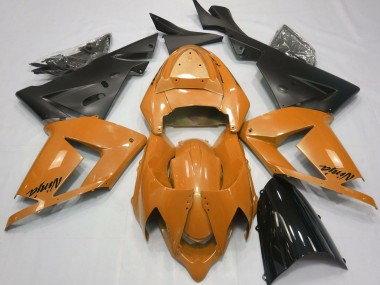 Naranja Perla & Negro 2004-2005 Kawasaki ZX10R Carenados Moto