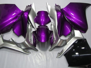 Púrpura Oscuro & Plata 2010-2013 Honda VFR1200 Carenados Moto