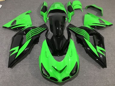 Verde Brillante 2006-2011 Kawasaki ZX14R Carenados Moto
