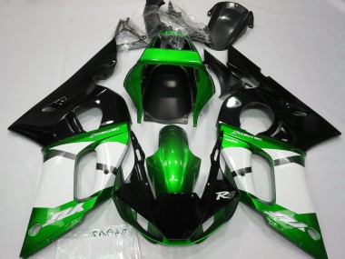 Verde Metalizado 1998-2002 Yamaha R6 Carenados Moto